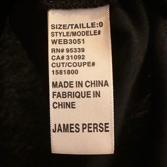 Sz 0 James Perse Long Sleeve Box Top - Picture 3 of 6